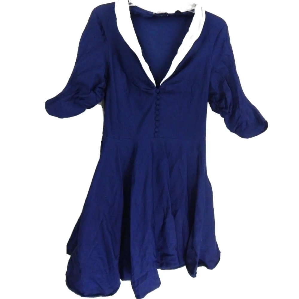 Unique Vintage 3/4 Sleeve Swing Dress